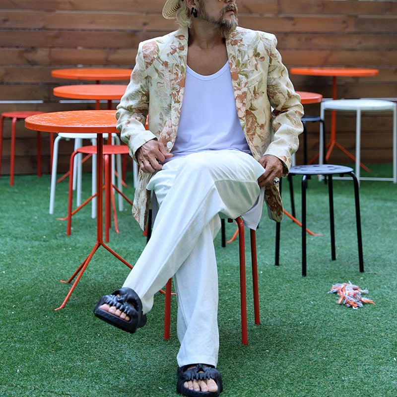 Casual Fashion Printing Suit Men