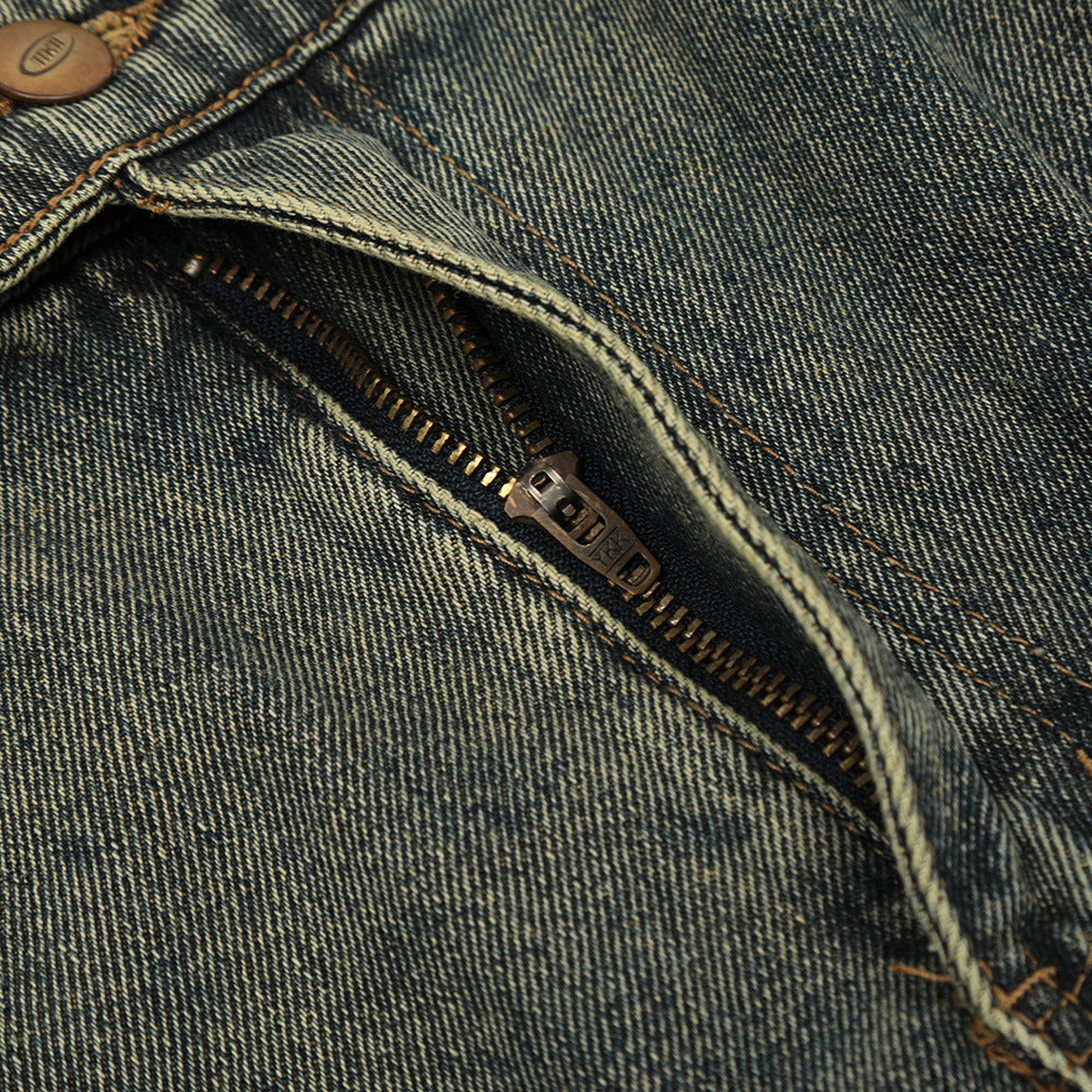 Fashion Personality Big Horn Jeans Men