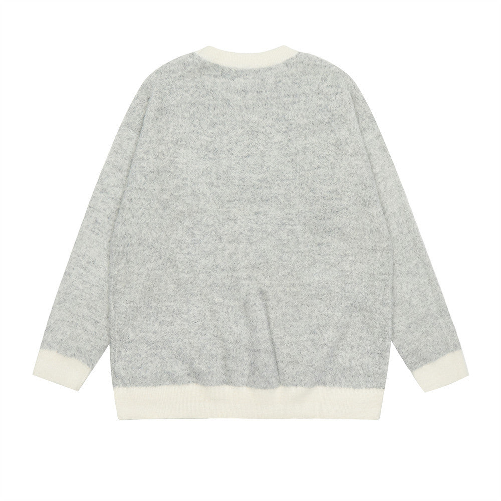 Fashion Embroidered Knitwear Sweater Men