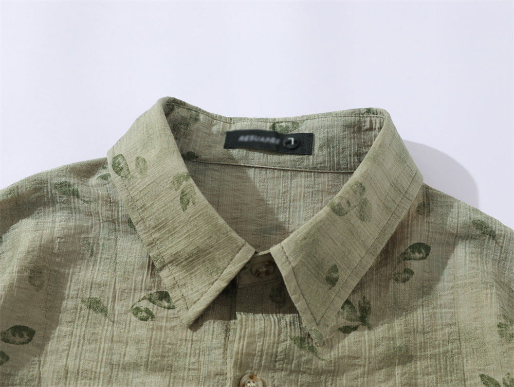 Fashion Personalized Floral Shirt Summer Men