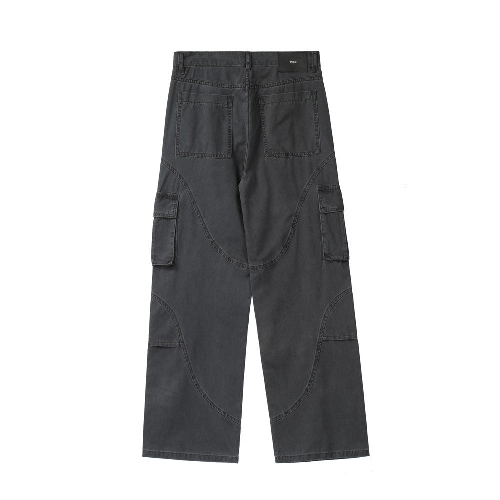 Fashion American Street Overalls Men