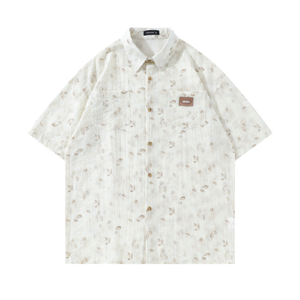 Fashion Personalized Floral Shirt Summer Men