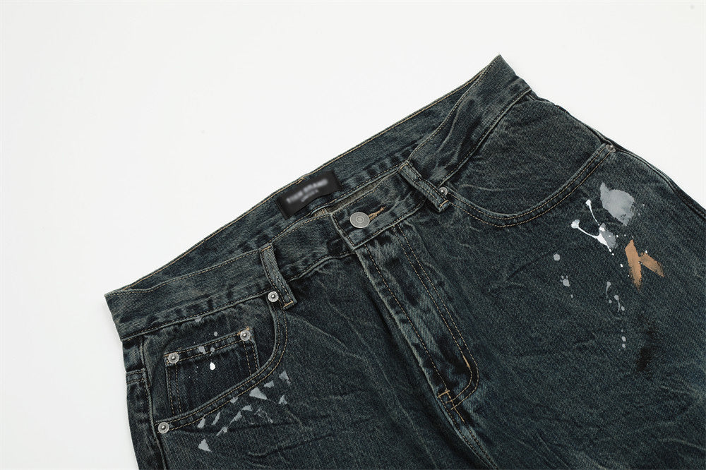 Fashion Printed Straight-leg Trousers Men