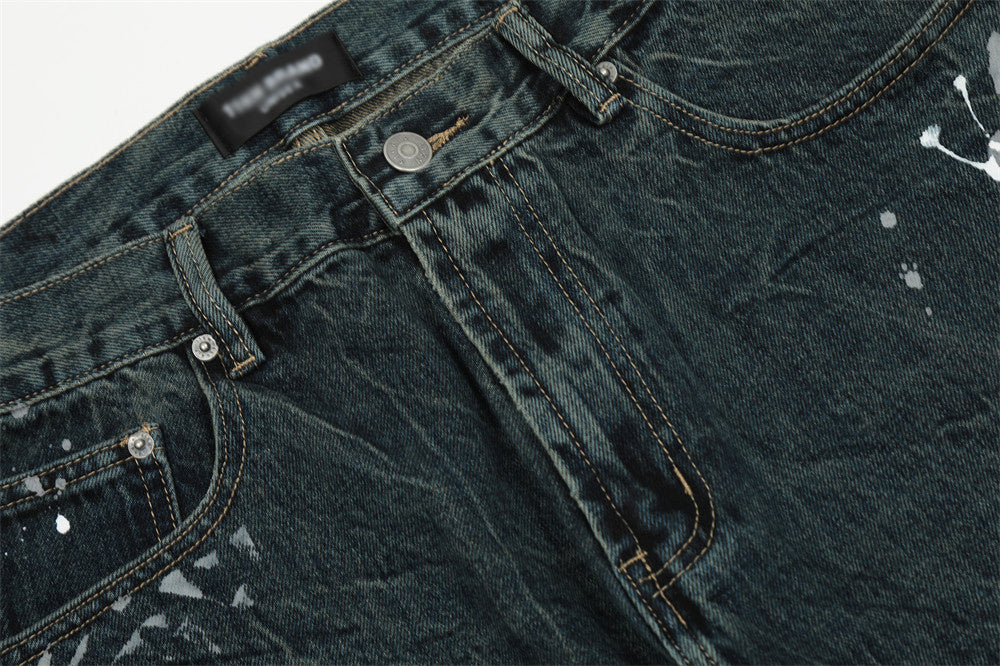 Fashion Printed Straight-leg Trousers Men