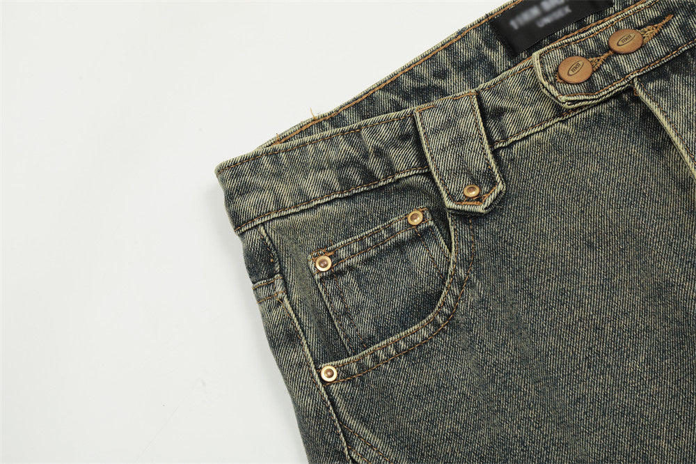 Fashion Personality Big Horn Jeans Men