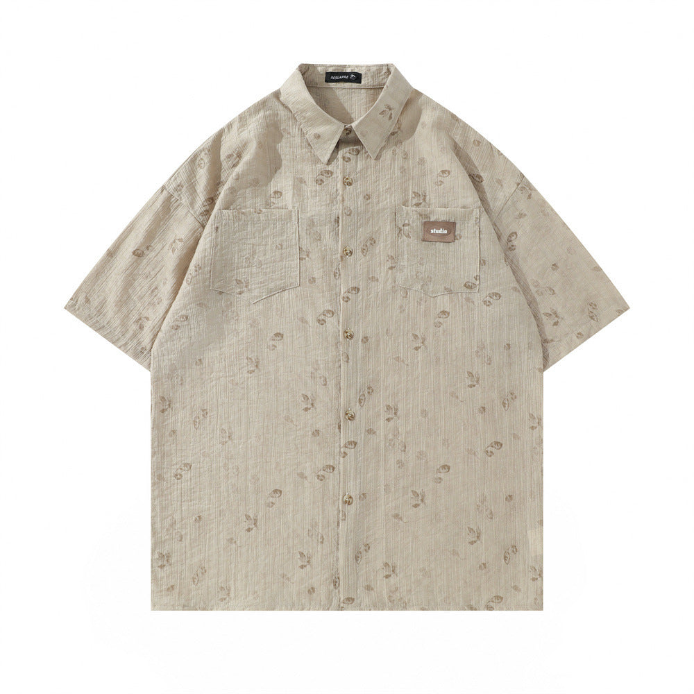 Fashion Personalized Floral Shirt Summer Men