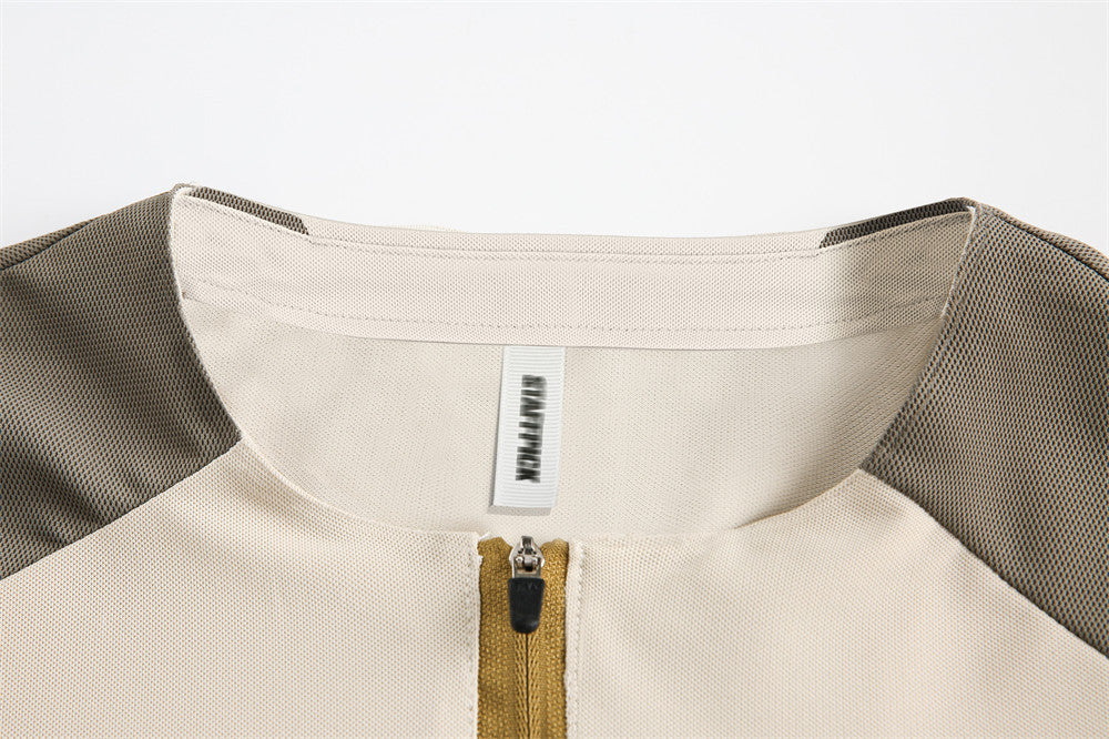 Fashion Three Colors Patchwork Stripes Men