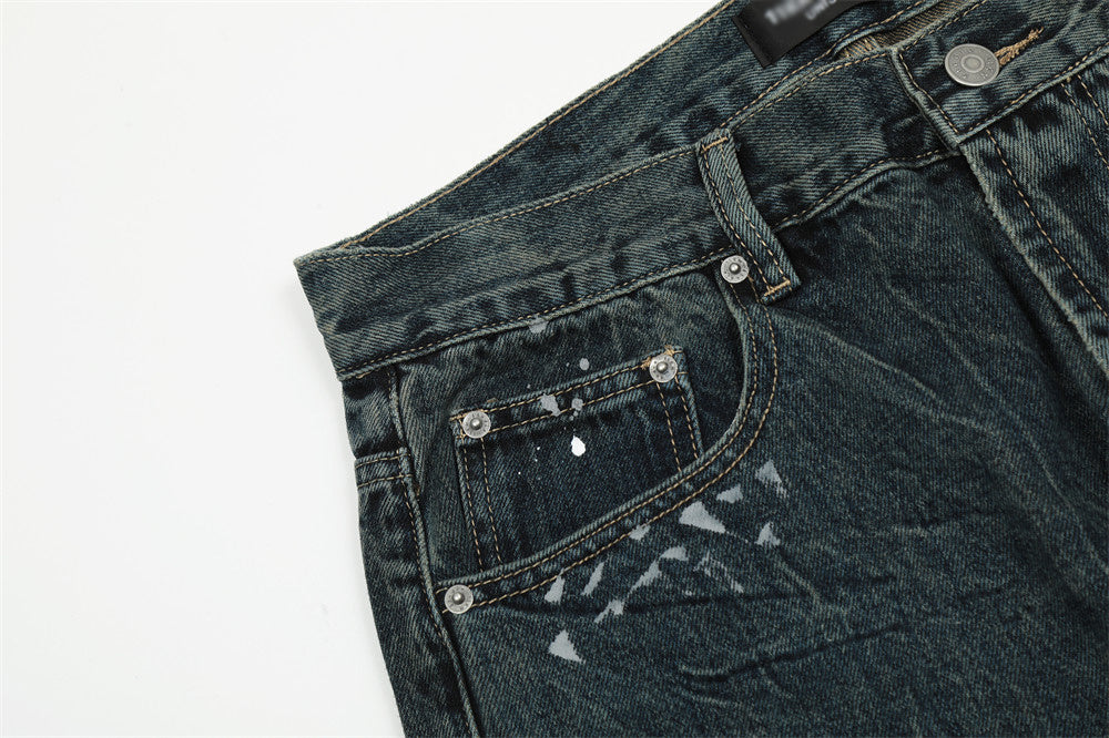 Fashion Printed Straight-leg Trousers Men