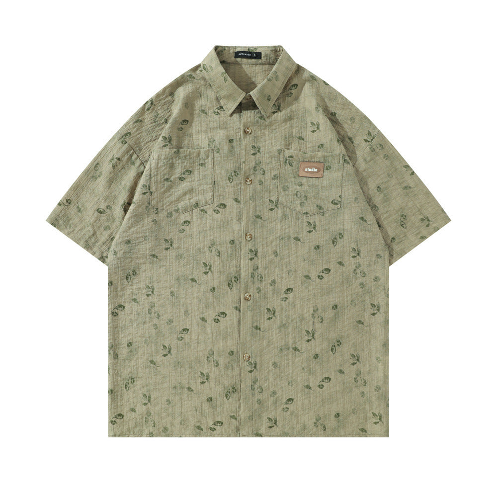 Fashion Personalized Floral Shirt Summer Men