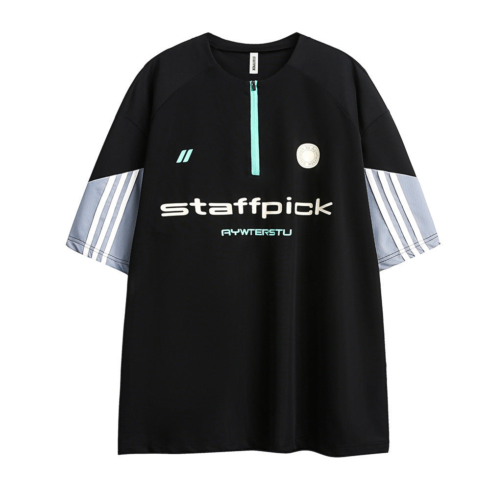 Fashion Three Colors Patchwork Stripes Men