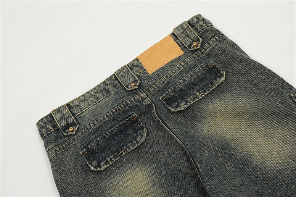 Fashion Personality Big Horn Jeans Men