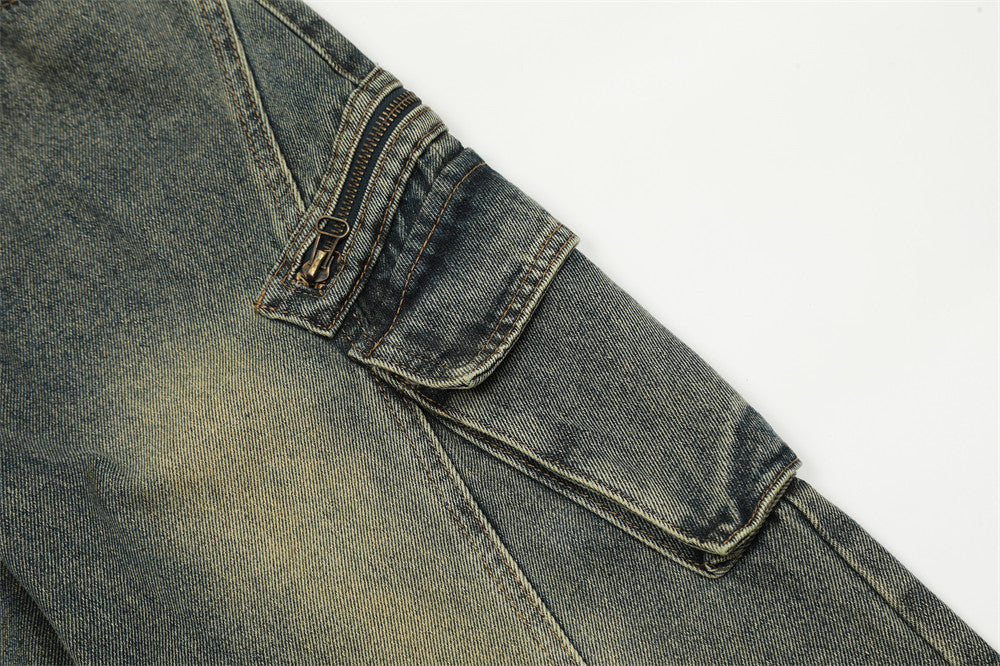 Fashion Personality Big Horn Jeans Men