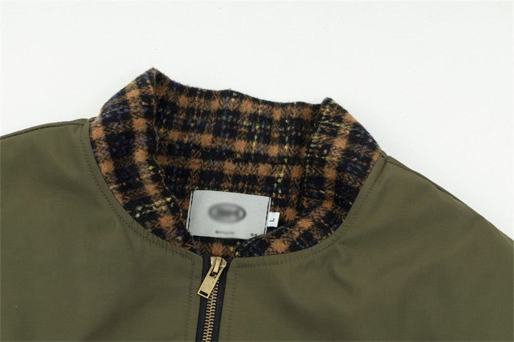 Fashion Stitching Flight Jacket Men