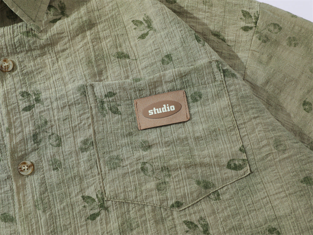 Fashion Personalized Floral Shirt Summer Men