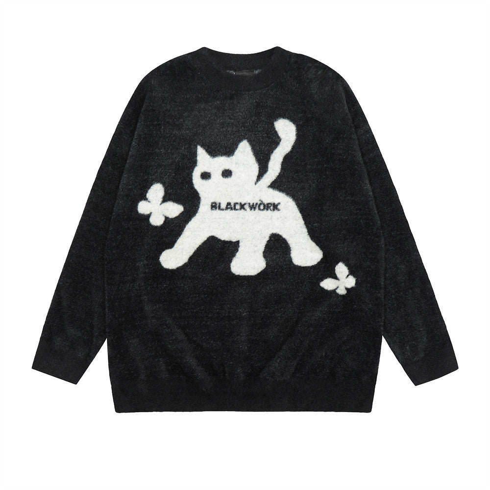 Fashion Embroidered Knitwear Sweater Men