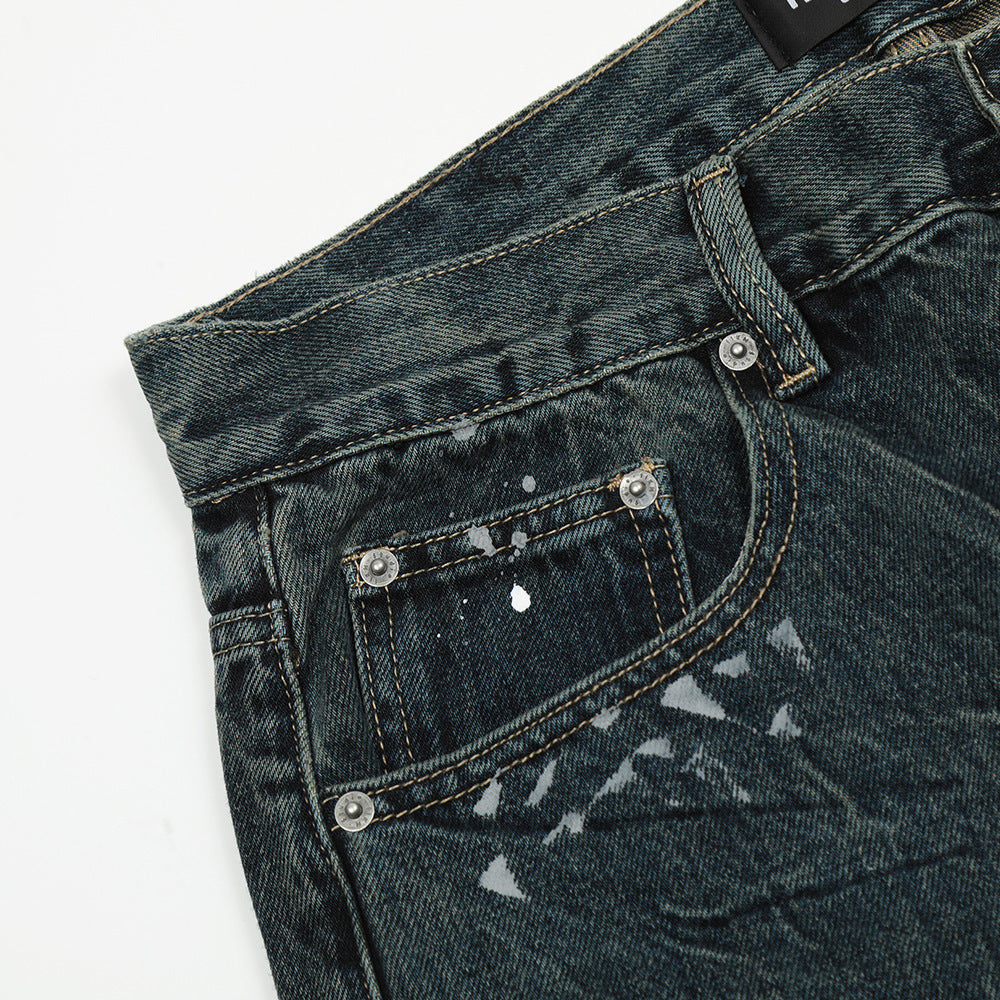 Fashion Printed Straight-leg Trousers Men