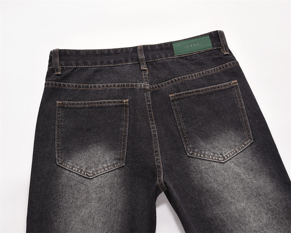 Fashion Straight Denim Trousers For Men