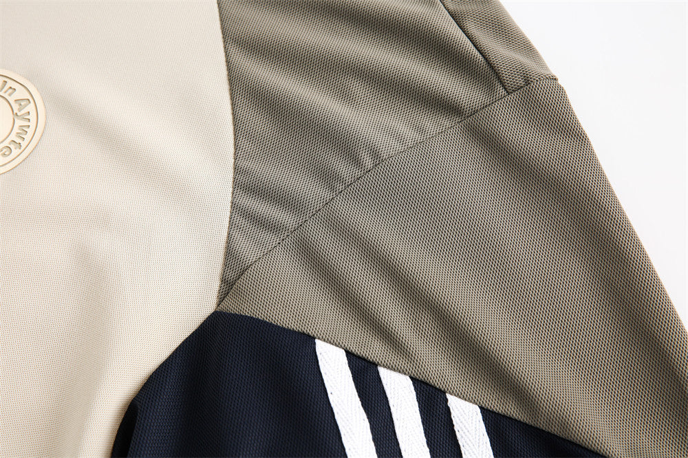 Fashion Three Colors Patchwork Stripes Men